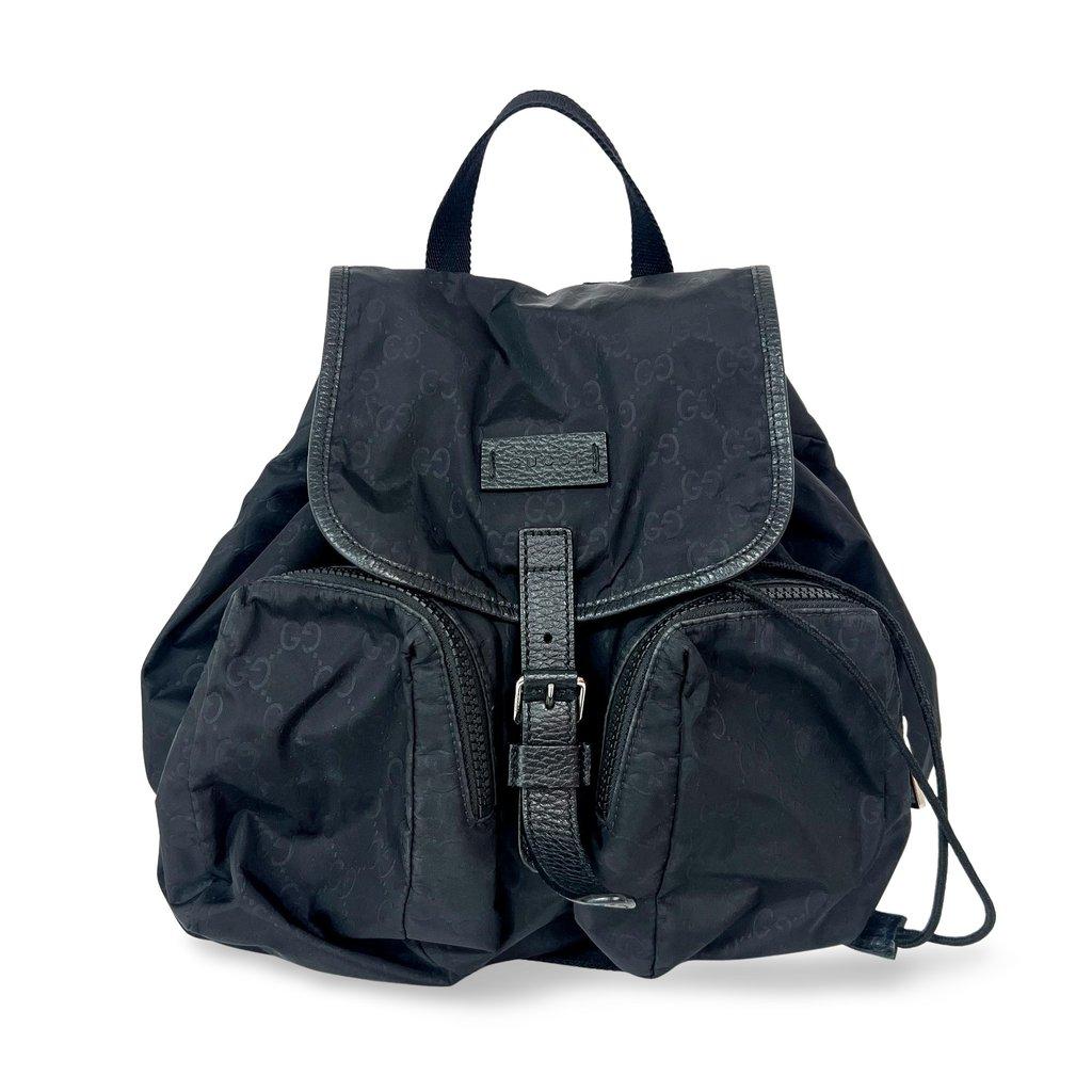Gucci GG Nylon Medium Backpack Black