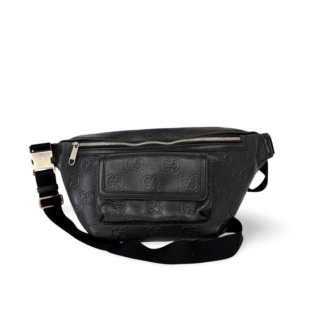 Gucci GG Embossed Belt Bag Black