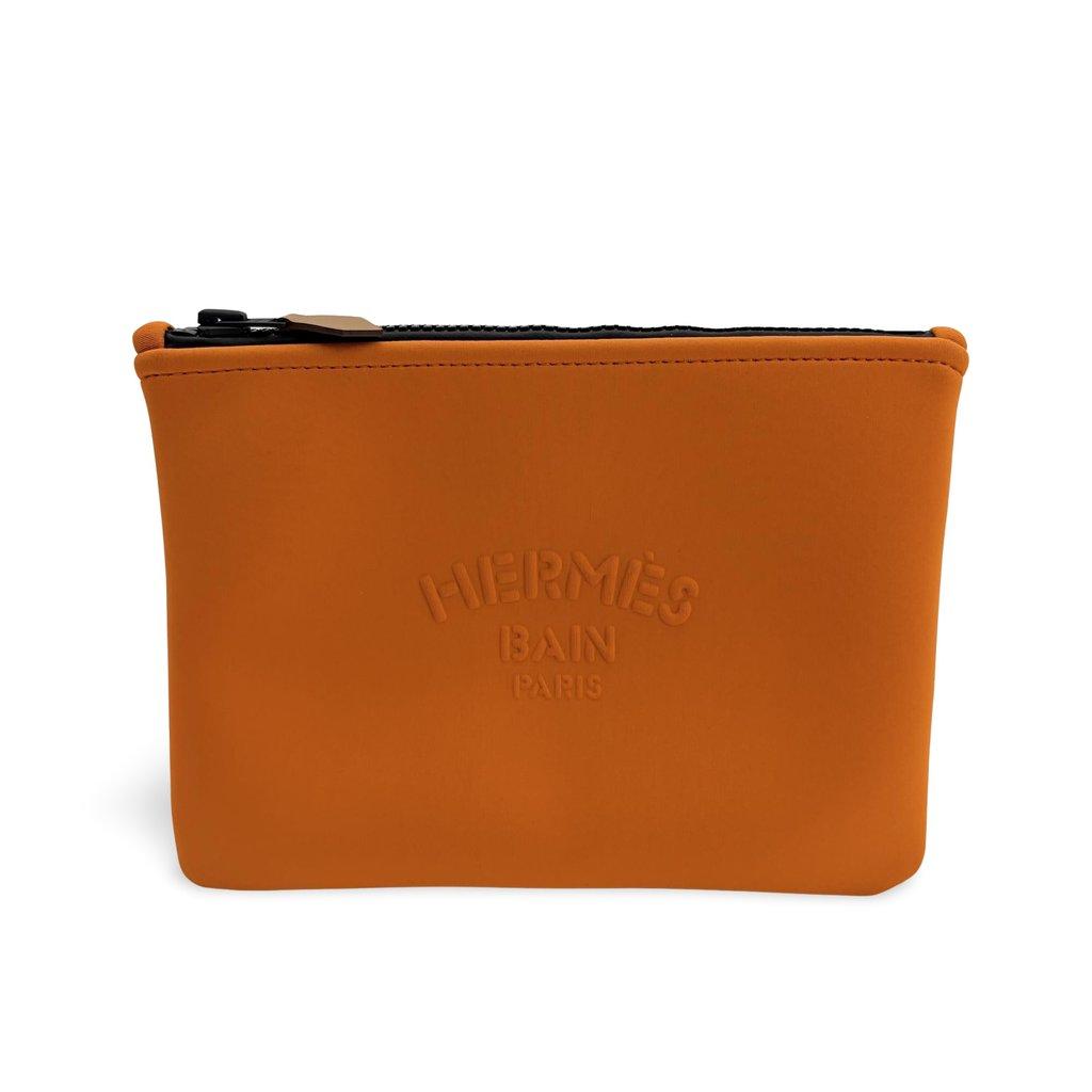 Hermès Neobain Flat Pouch MM Orange