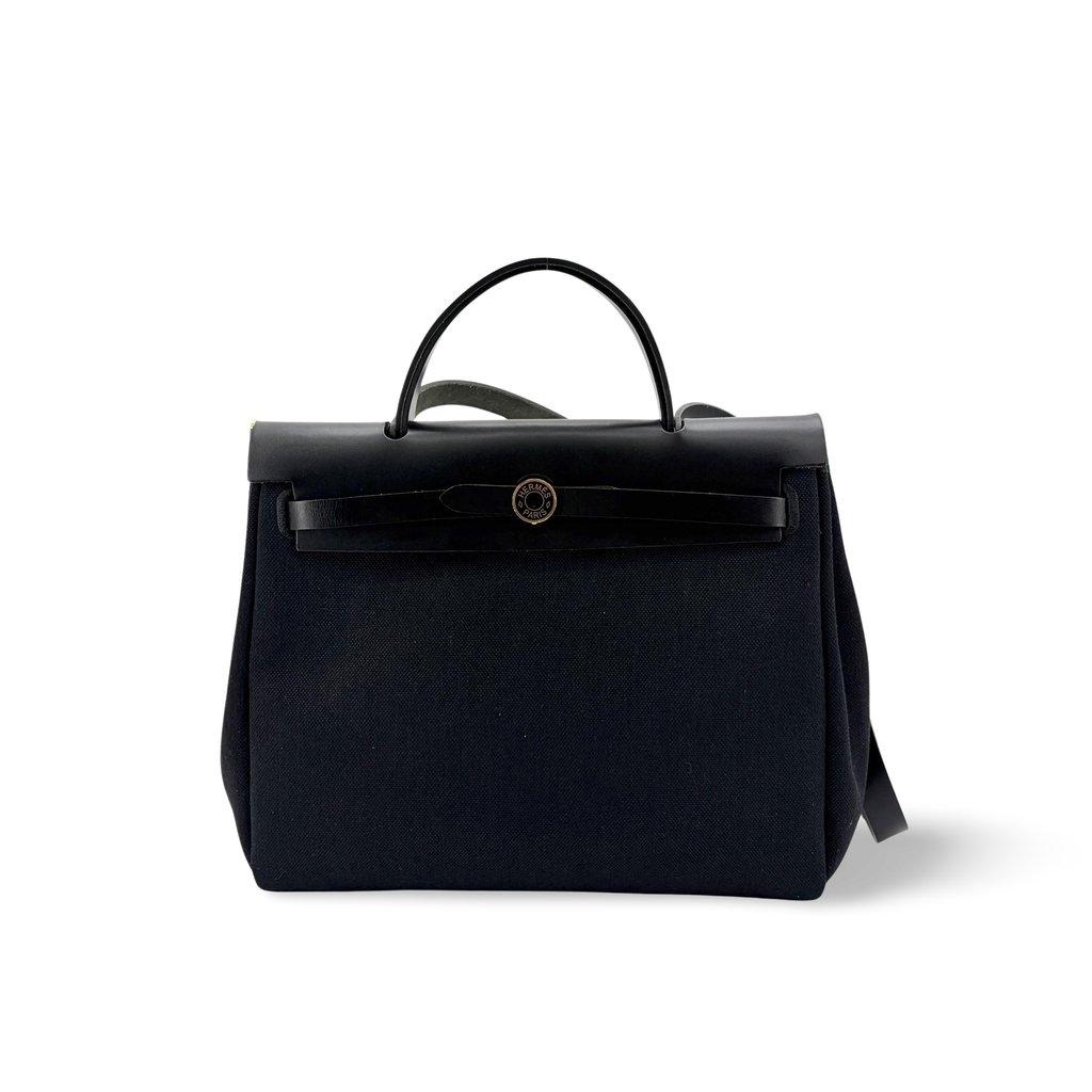 Hermès Herbag 31 Black Gold Hardware