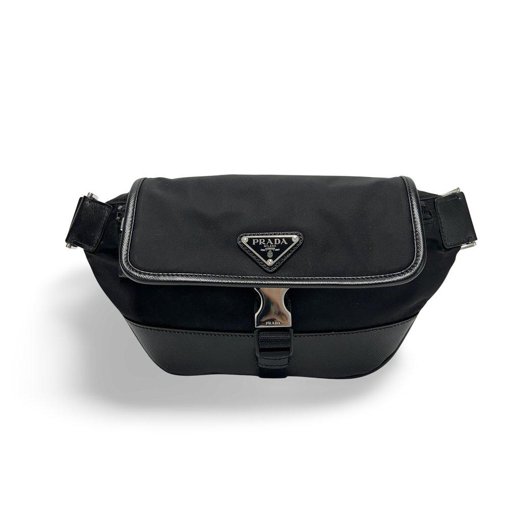 Prada Re-Nylon and Saffiano Leather Slingback (Shoulder Bag)