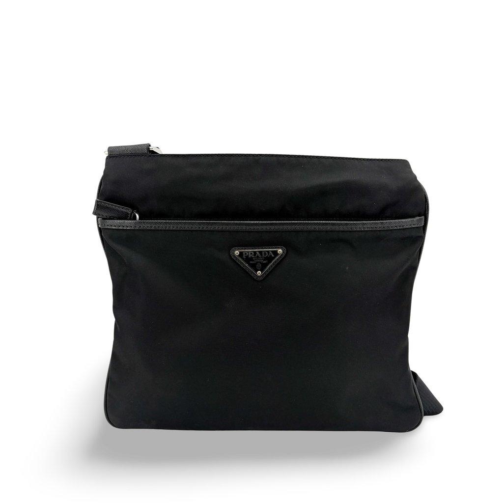Prada Re-Nylon Saffiano Shoulder Bag Black