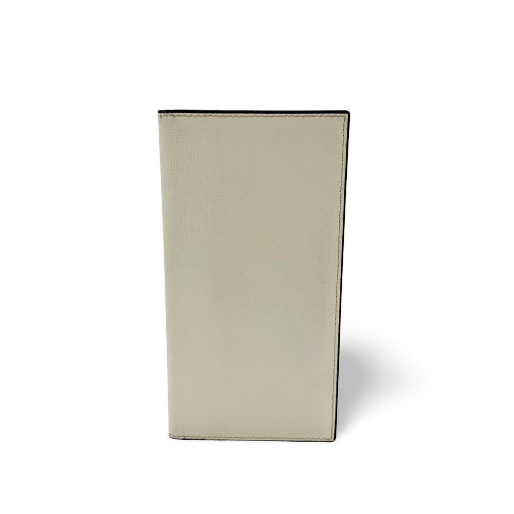 Valextra Vertical 12-Card Wallet Perchment White