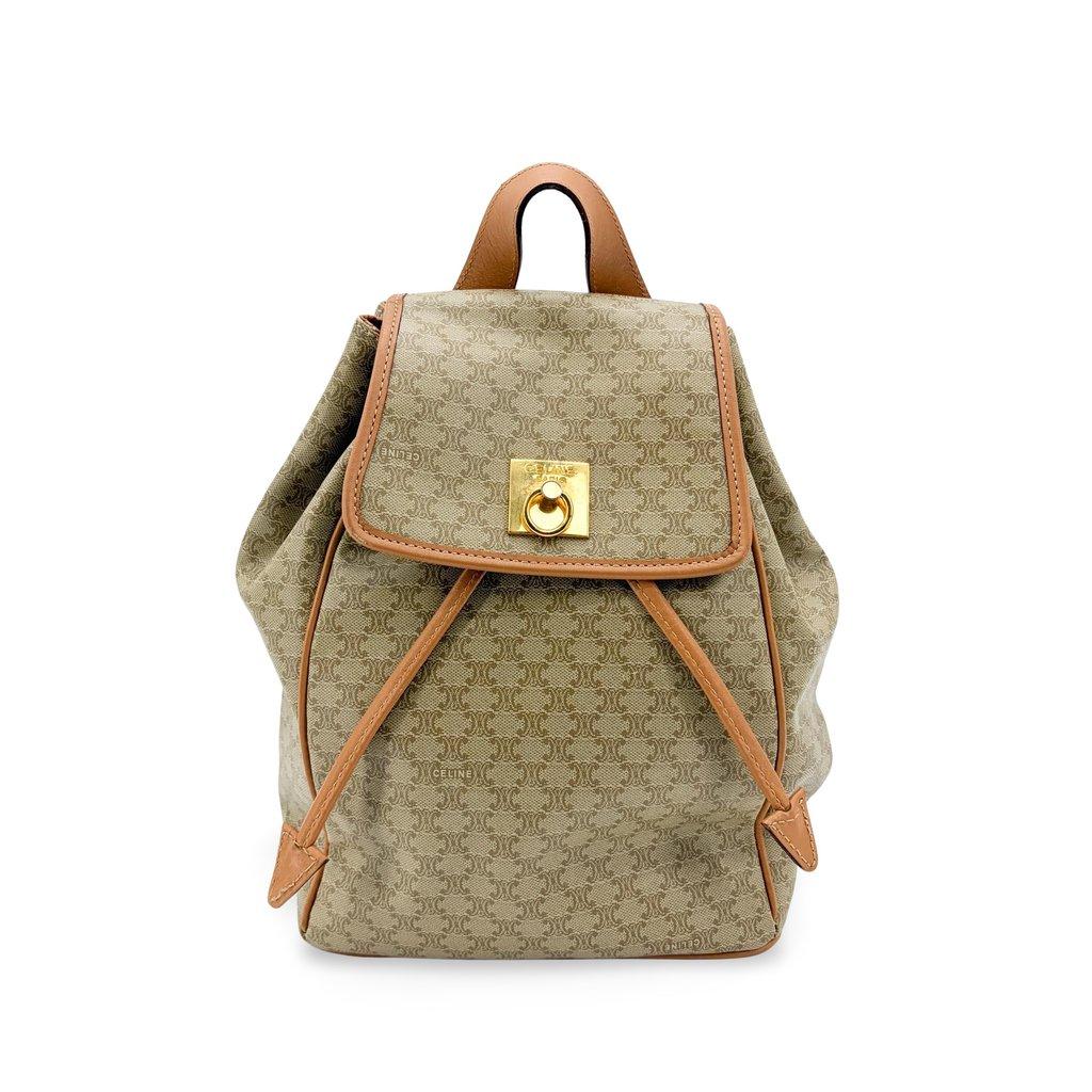 Celine Macadam Vintage Medium Backpack Brown