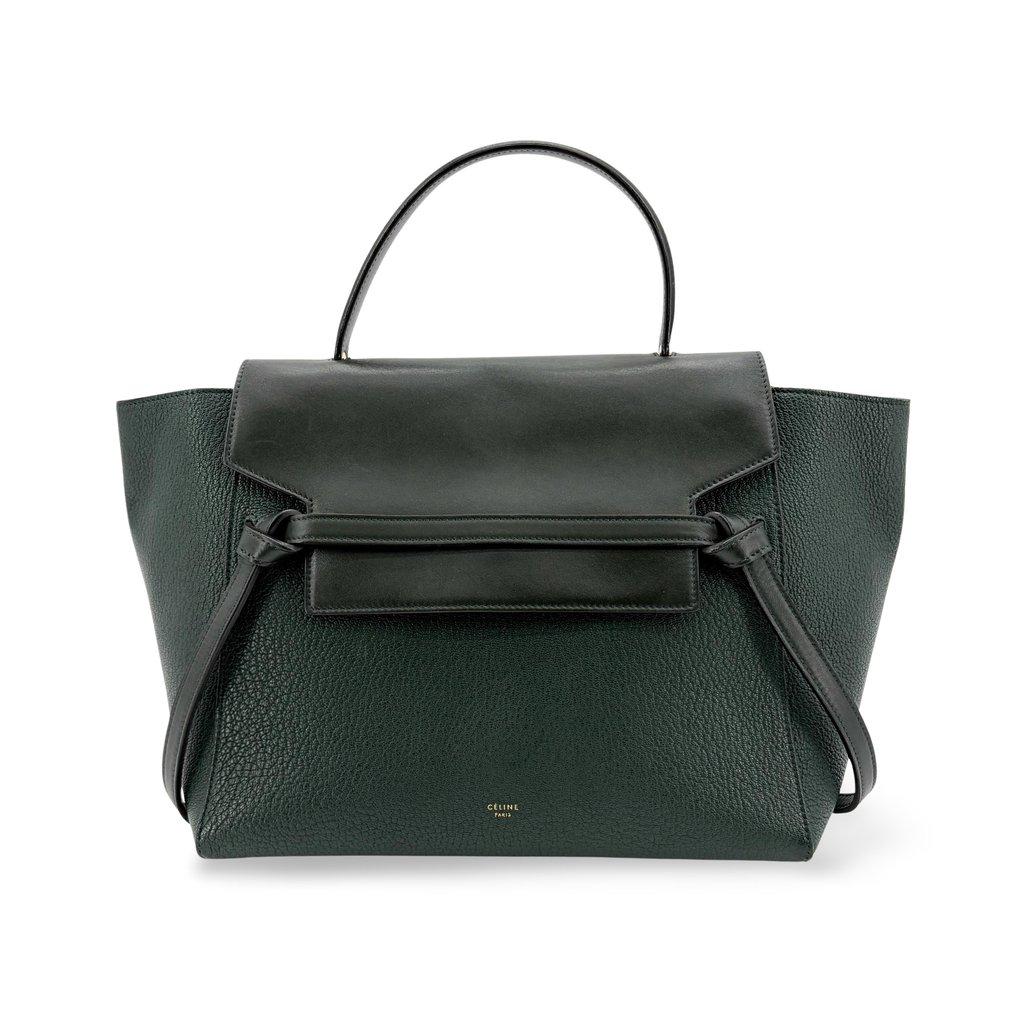 Celine Micro Belt Bag Amazon Green & Black