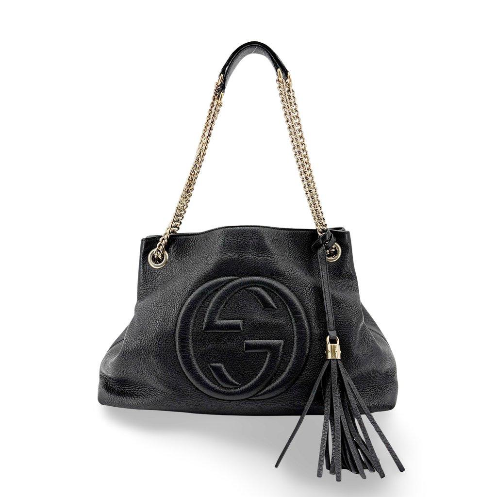 Gucci Soho Medium Chain Shoulder Bag Black