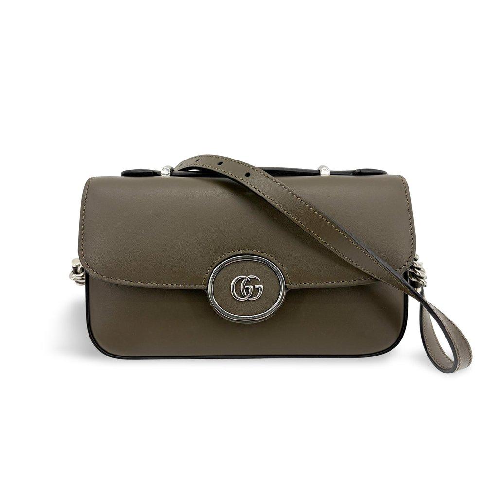 Gucci Blondie Small Shoulder Bag Dark Green Silver Hardware