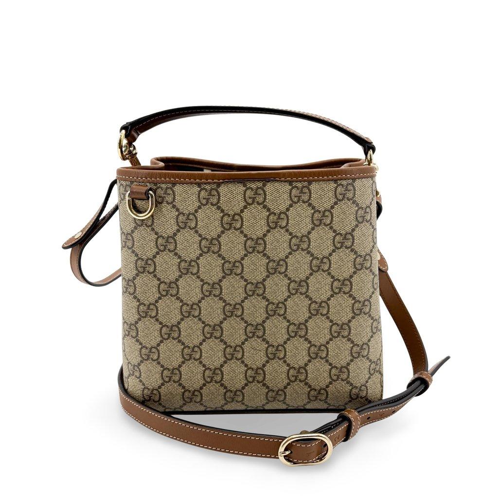 Gucci Ophidia GG Small Bucket Bag Brown