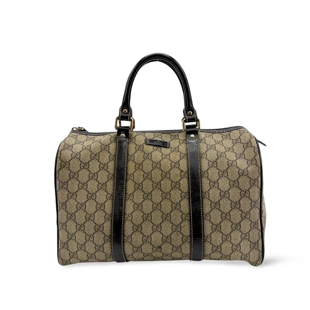 Gucci GG Supreme Joy Boston Bag Brown Black