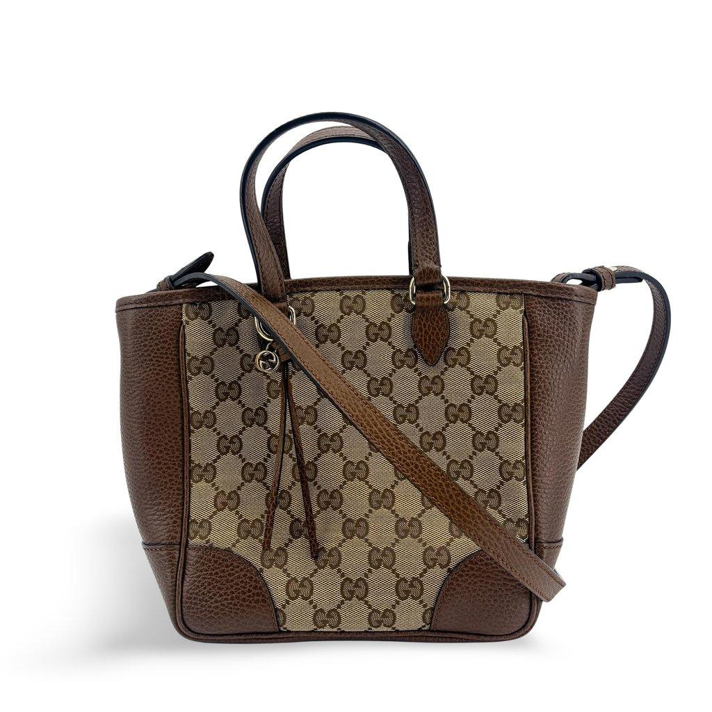 Gucci Bree GG Canvas Small Cross Bag Brown