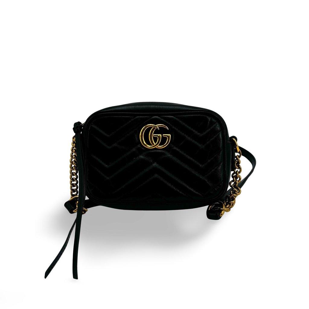 Gucci GG Marmont Small Matelasse Shoulder Bag Black