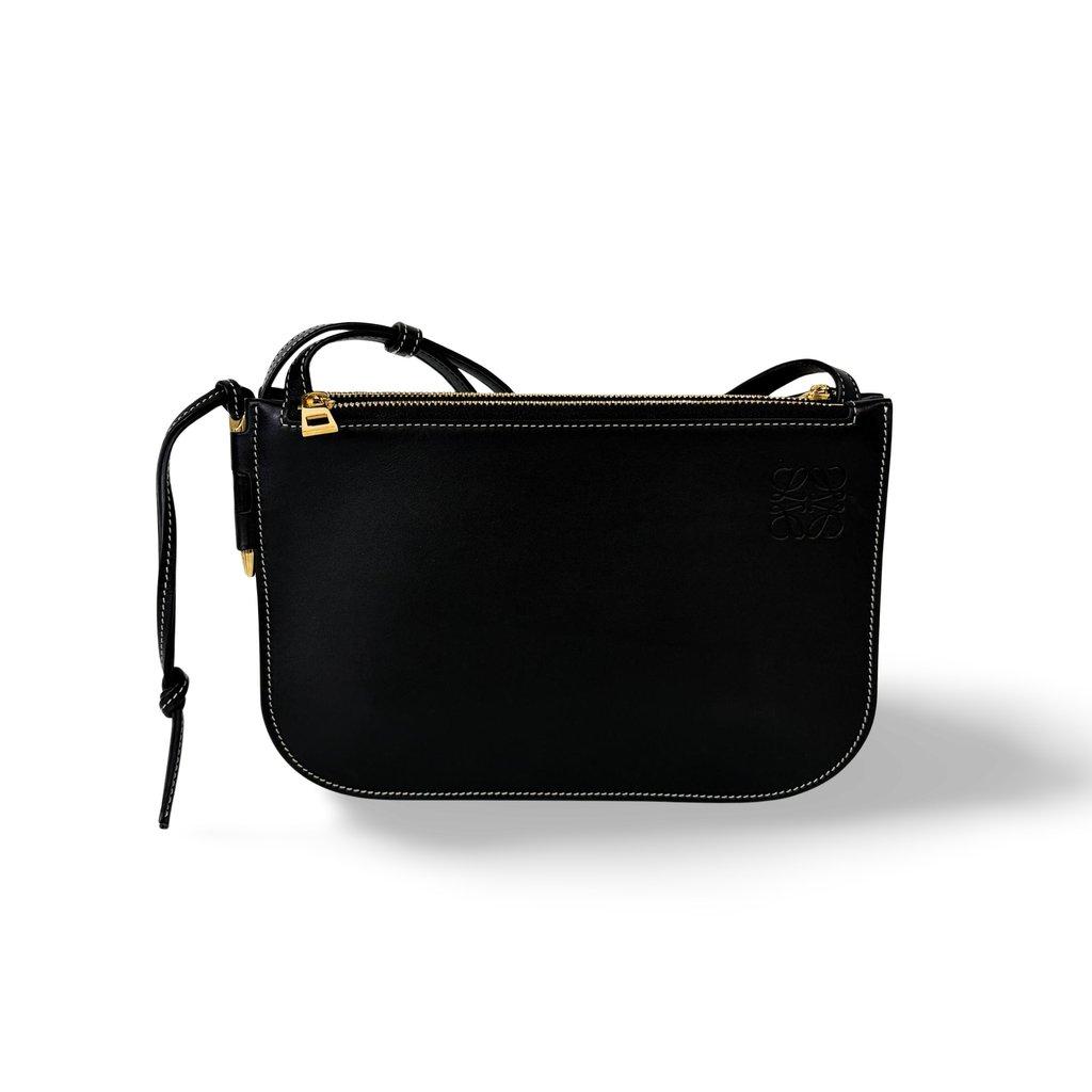 Loewe Hill Duo Bag Soft Calfskin Black