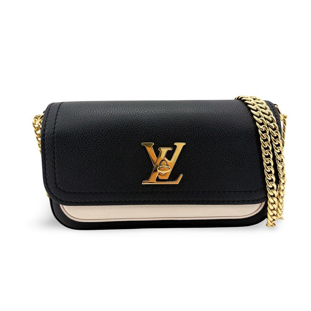 Louis Vuitton Lockme Chain Bag Noir Beige
