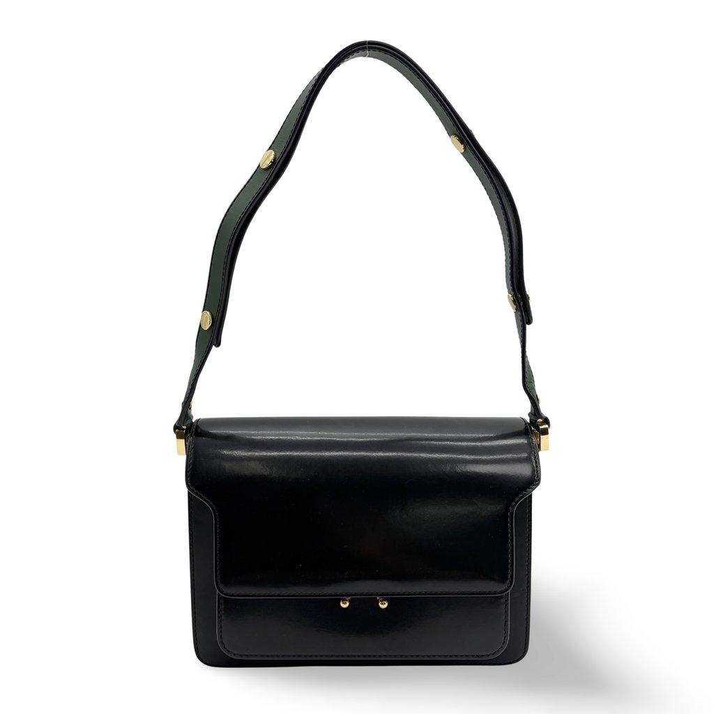 Marni Medium Trunk Bag Black Gold Hardware