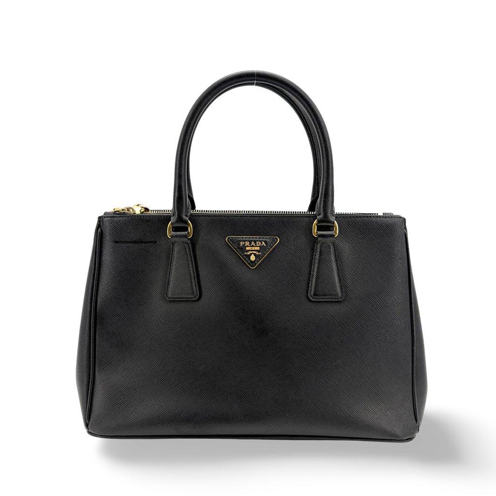 Prada Saffiano Leather Medium Galleria Bag Black