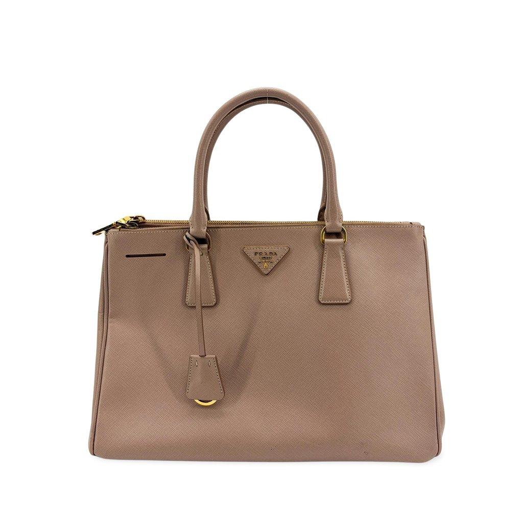 Prada Galleria Saffiano Leather Bag Medium Cameo