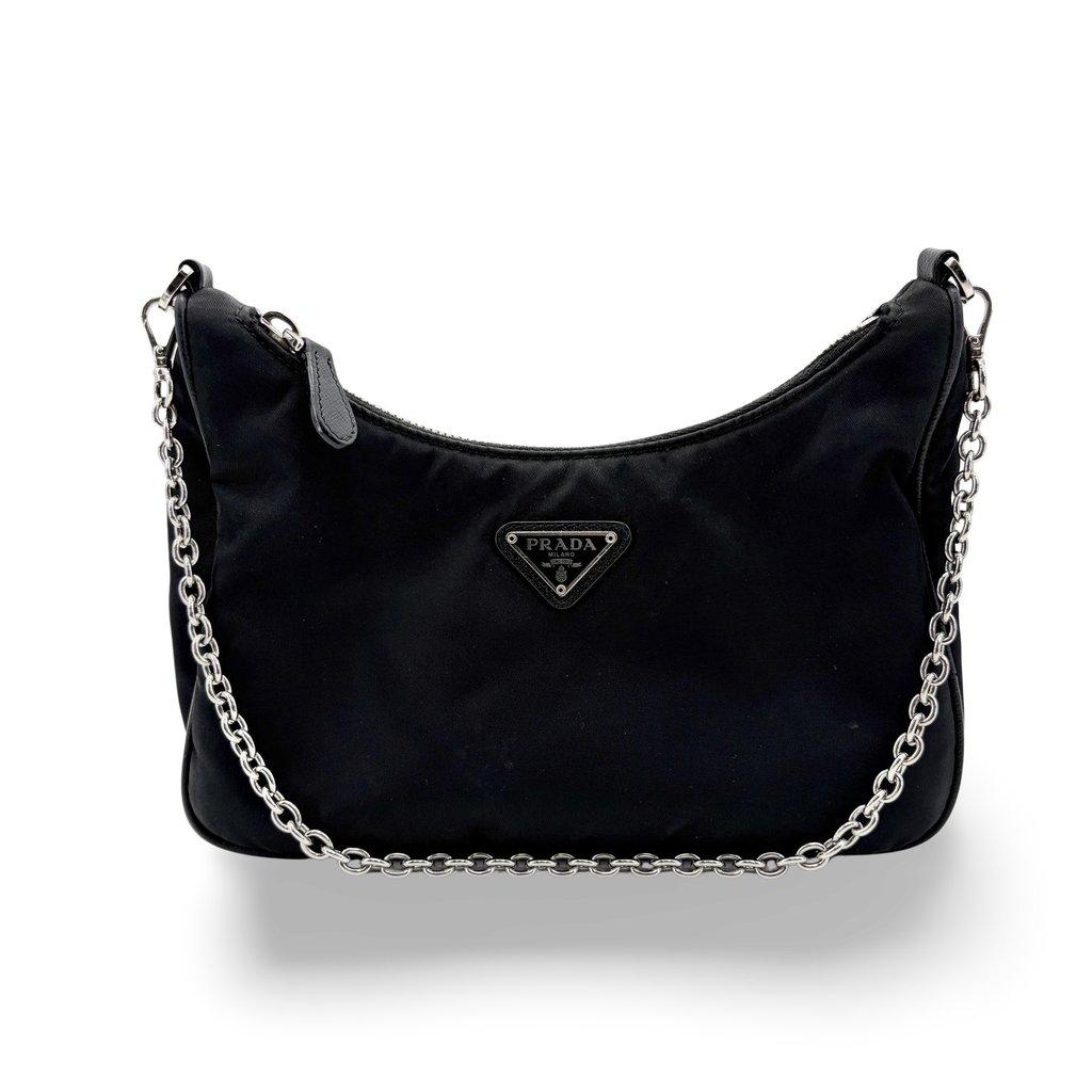 Prada Re-edition 2005 Re-Nylon Chain Mini Bag Black