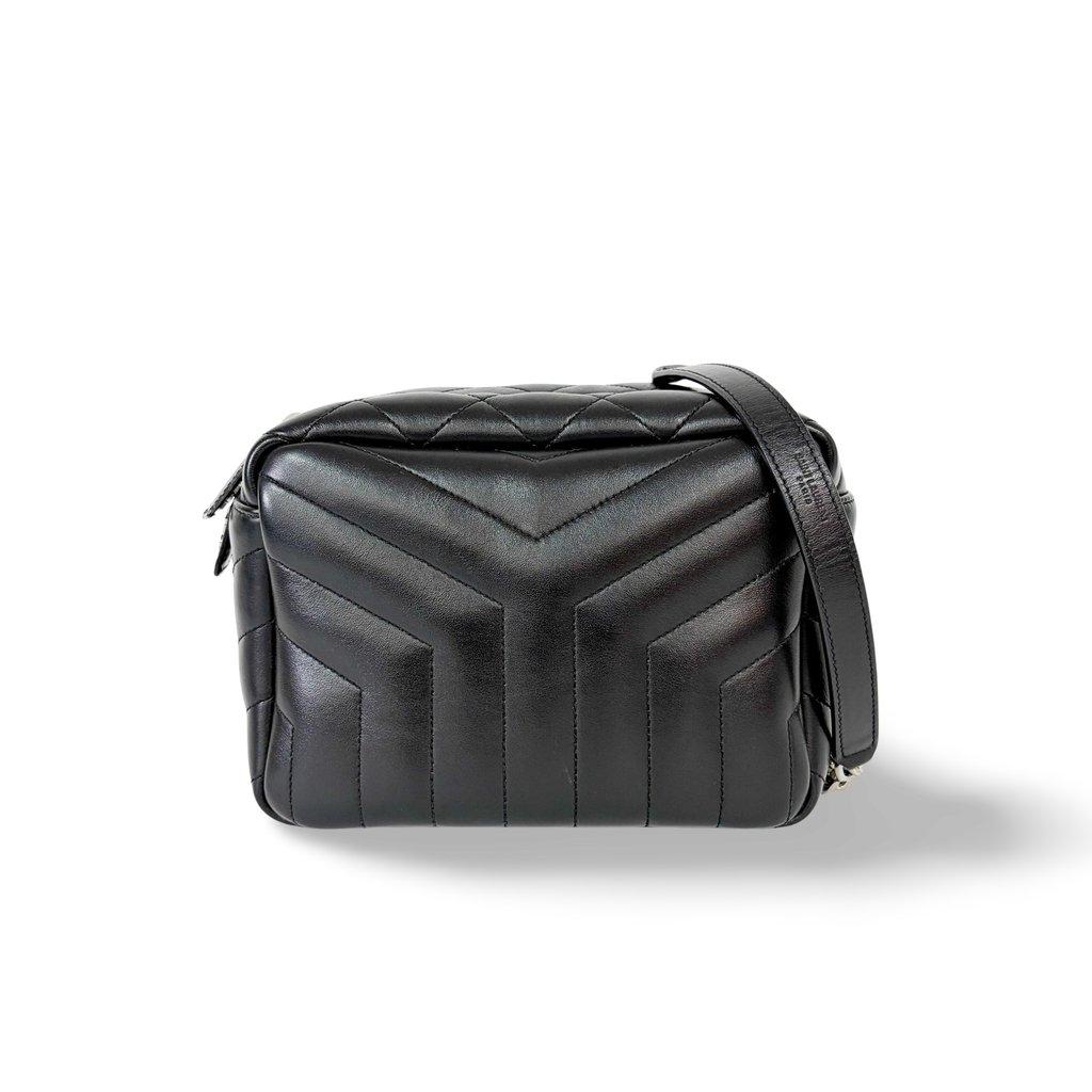 Saint Laurent Lou Camera Bag Quilted Leather Black Silver Hardware