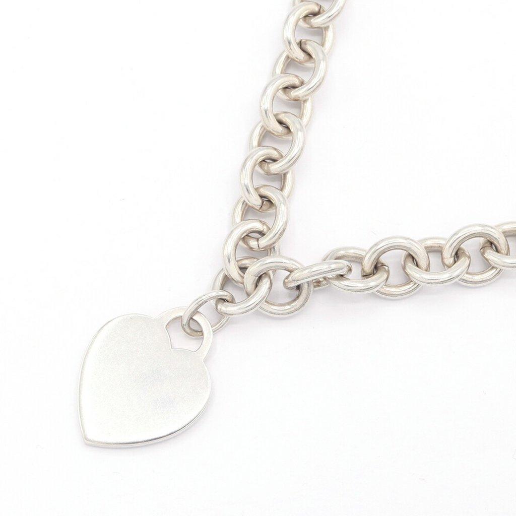 Tiffany & Co Heart Tag Sterling Silver 925 Pendant Chain Necklace