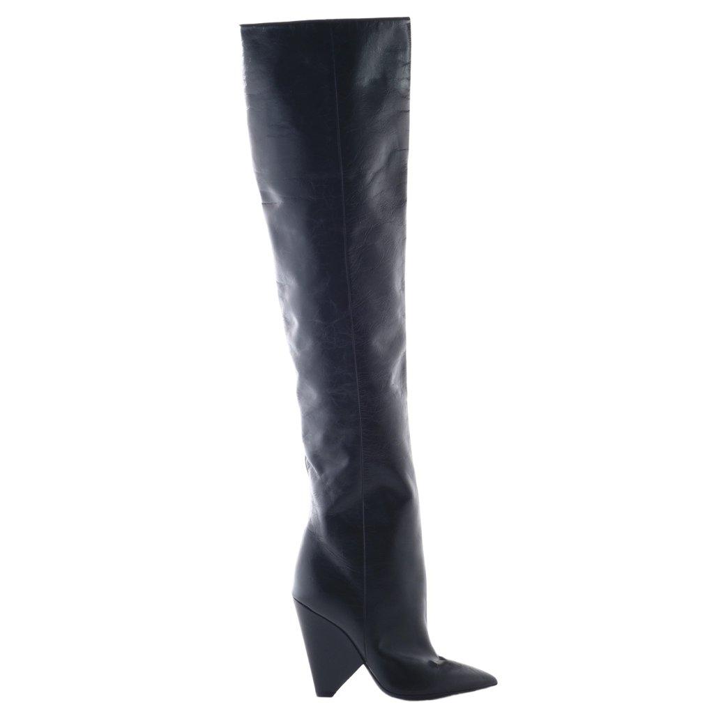 Saint Laurent Paris Saint Laurent Niki knee-high leather boots - '20s