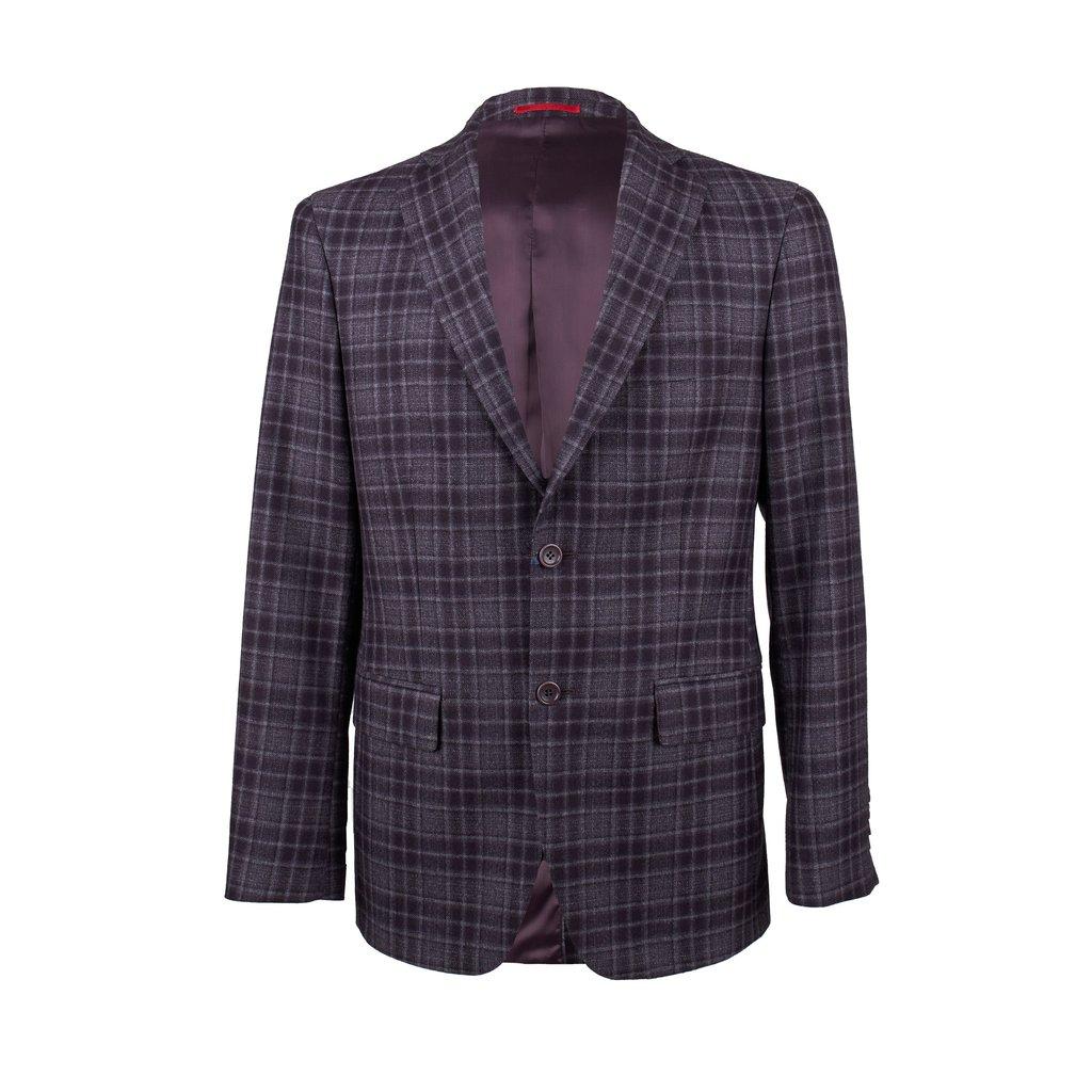 Unsigned Plaid Wool Jacket - '10s