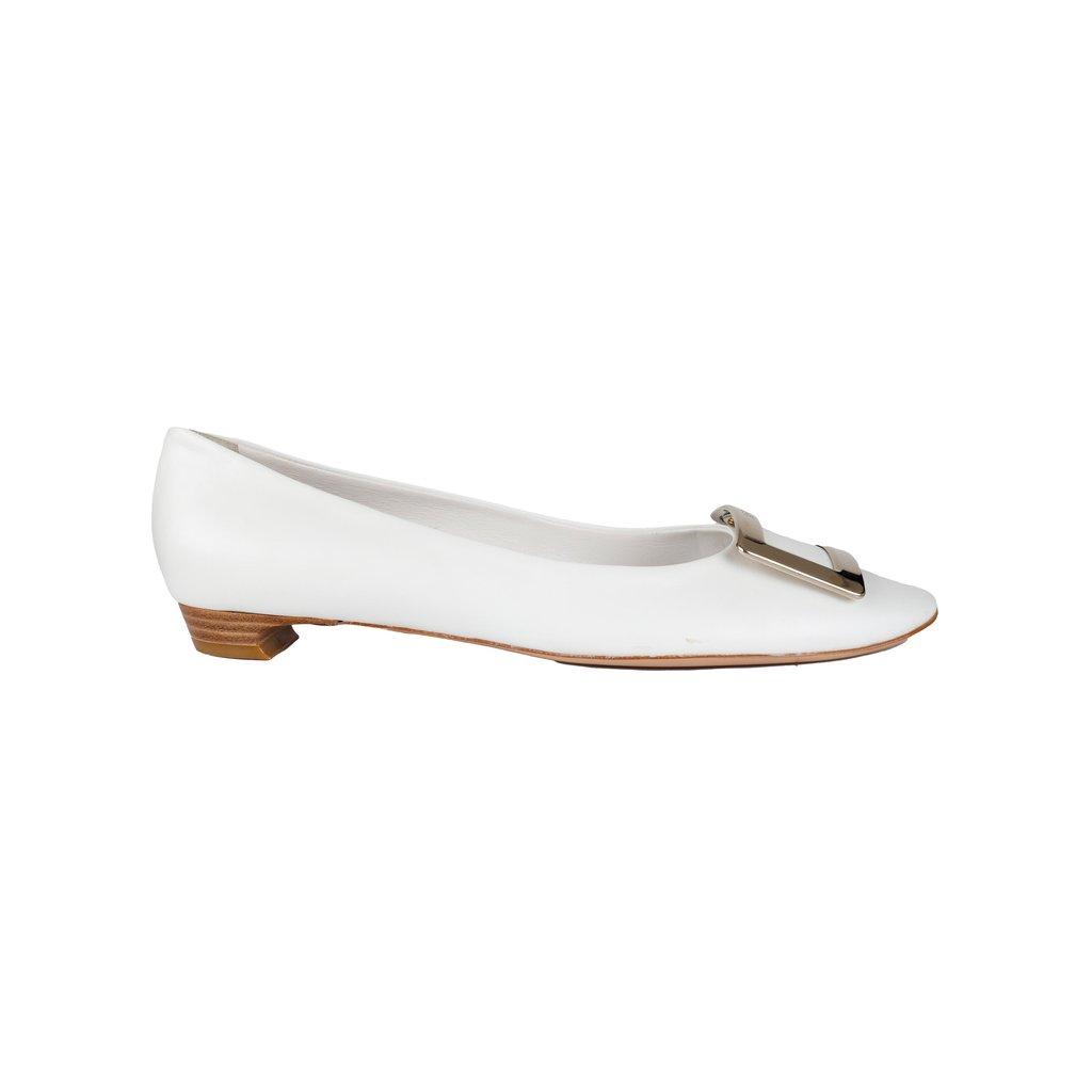 Roger Vivier Trompette Metal Buckle Flats - '20s