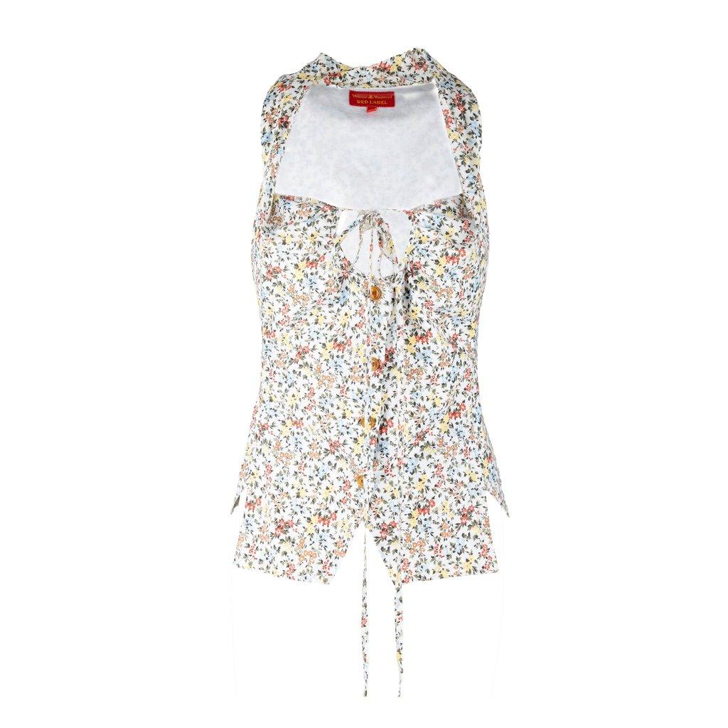 Vivienne Westwood Label Floral Printed Top - '00s