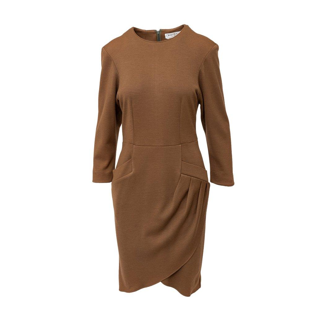 Yves Saint Laurent Variation Wool Dress - '90s