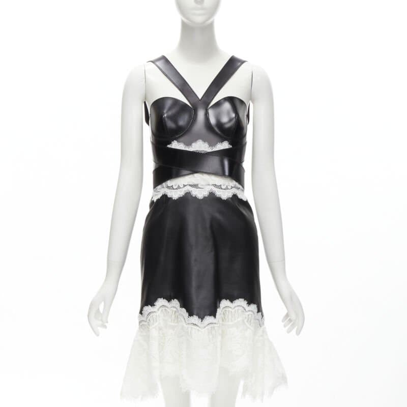 Alexander McQueen Lace Bustier Dress