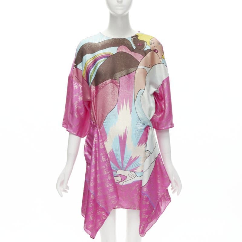 Fendi Metallic Pink Dress