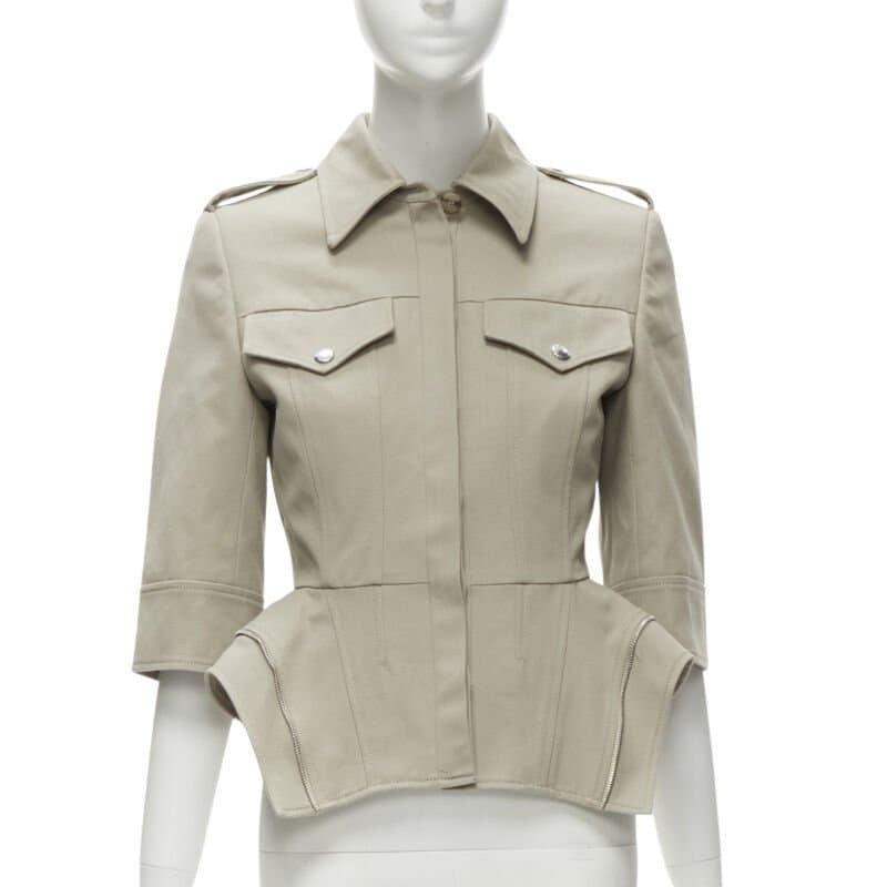 Alexander McQueen Zipper Trim Jacket