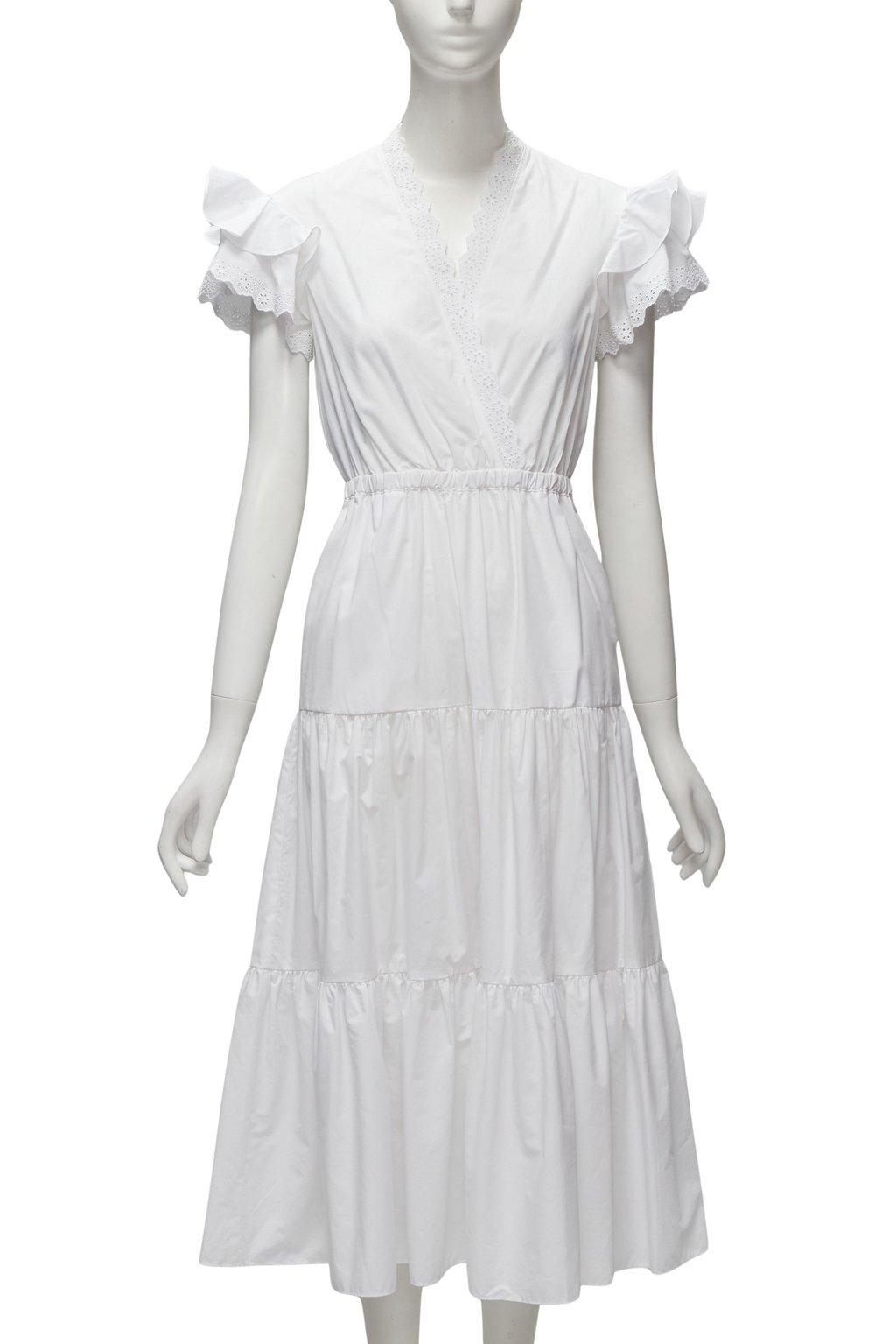 PHILOSOPHY DI LORENZO SERAFINI White Butterfly Dress