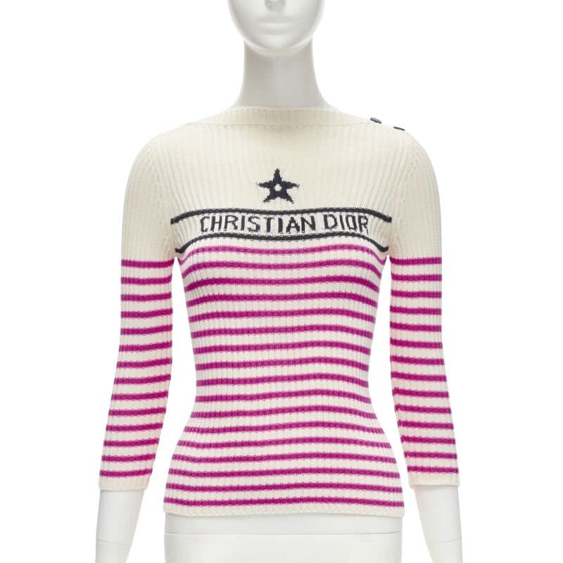 Christian Dior Pink Nautical Top