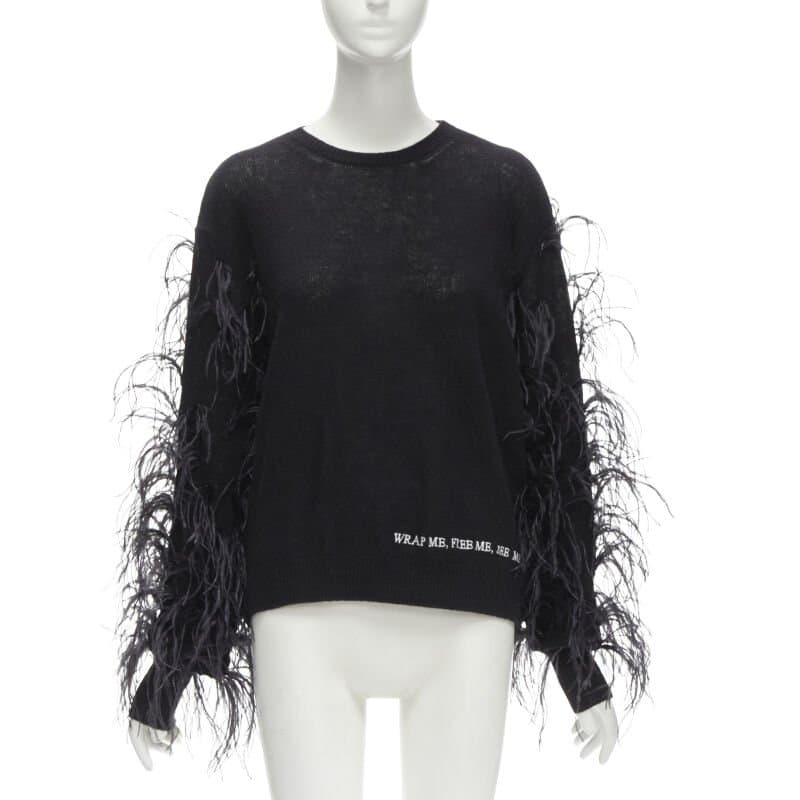 Valentino Garavani Feather Wrap Sweater