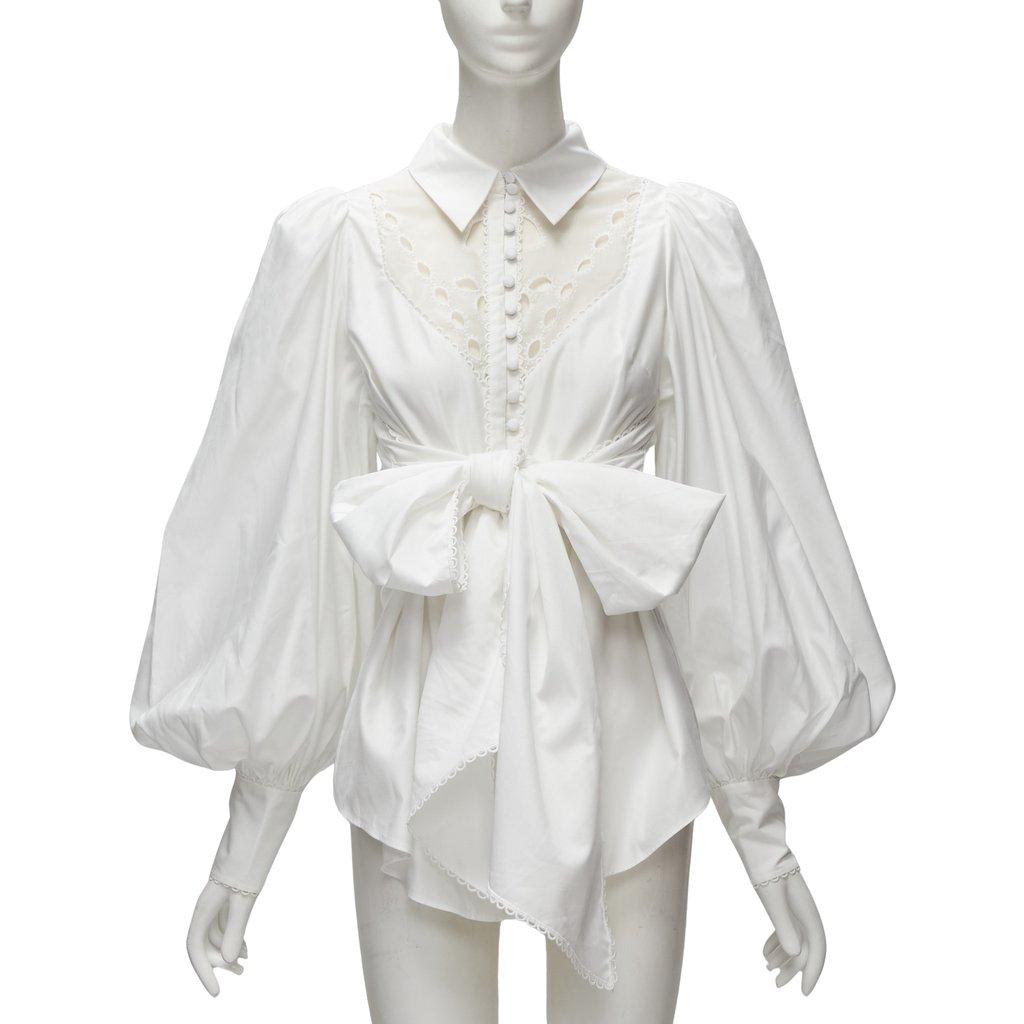 Acler Eyelet Bow Blouse