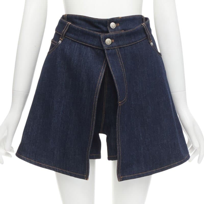 Alexander McQueen Layered Denim Shorts
