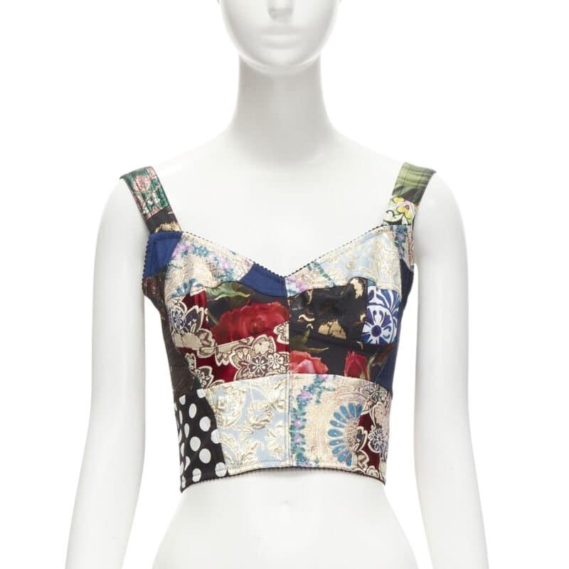 Dolce & Gabbana Patchwork Bustier