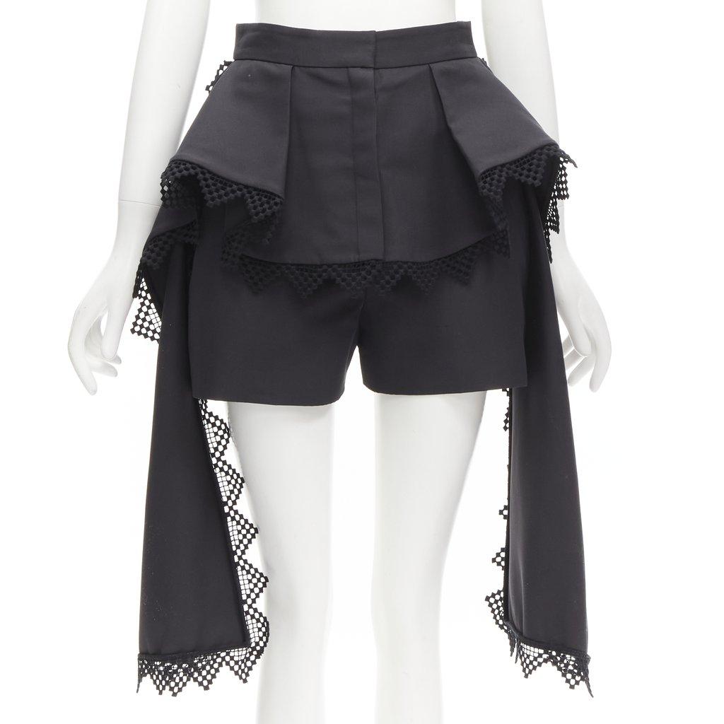 Alexander McQueen Peplum Layer Shorts