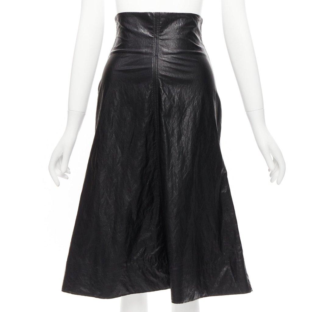 PHILOSOPHY DI ALBERTA FERRETTI Crinkled Leather Skirt