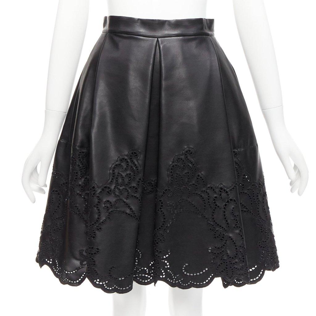 Ermanno Scervino Lattice Scalloped Skirt