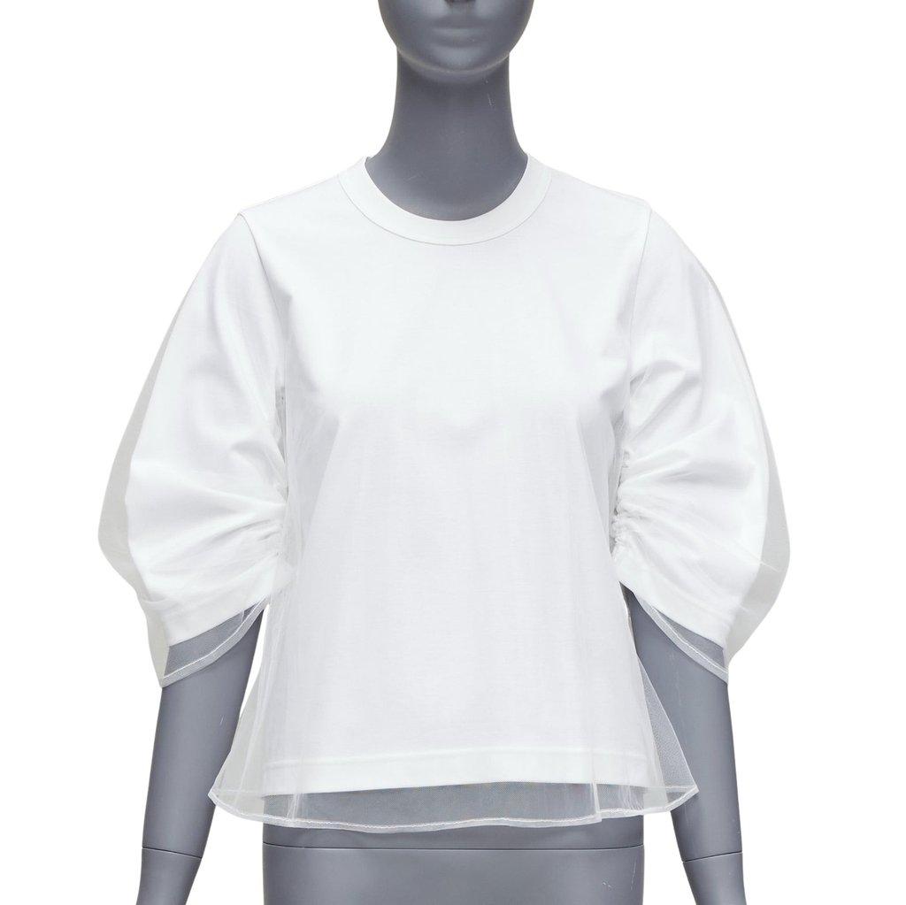 Noir Kei Ninomiya Tulle Overlay Shirt