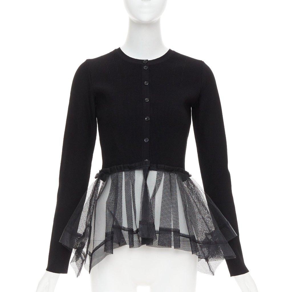 Alexander McQueen Black Viscose Knitwear
