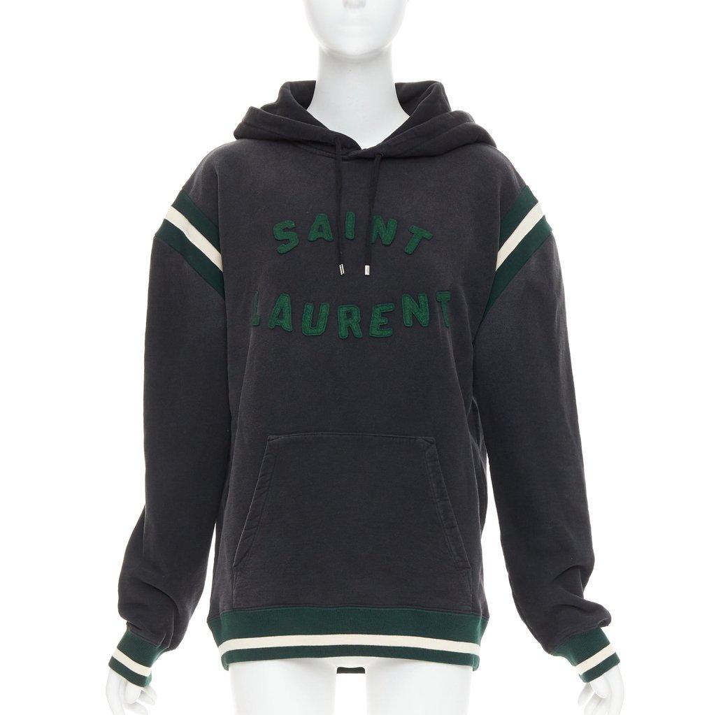 Saint Laurent Green Cotton Knitwear