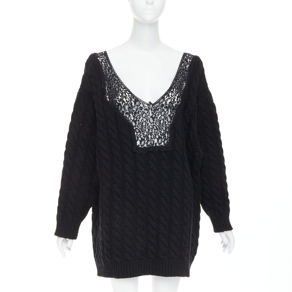 Balenciaga Black Wool Knitwear