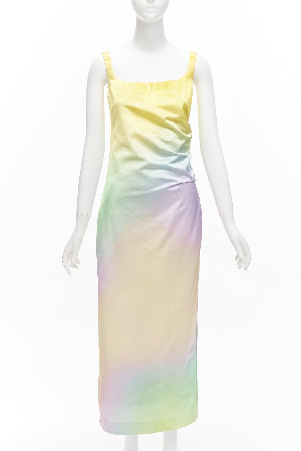Meryll Rogge Rainbow Ombre Dress