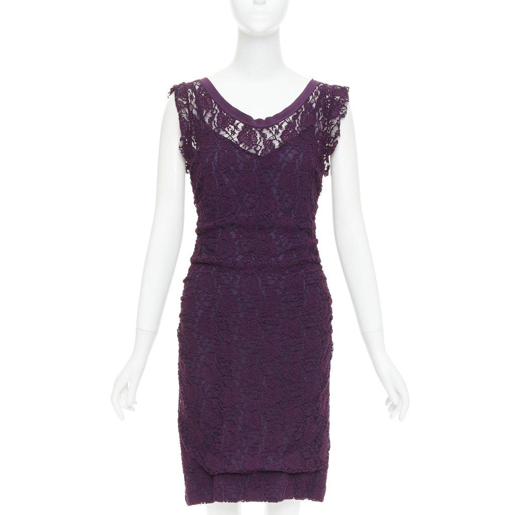 Dolce & Gabbana Purple Polyester Dress