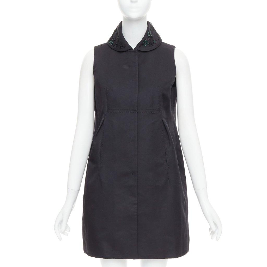 Shiatzy Chen Black Wool Top