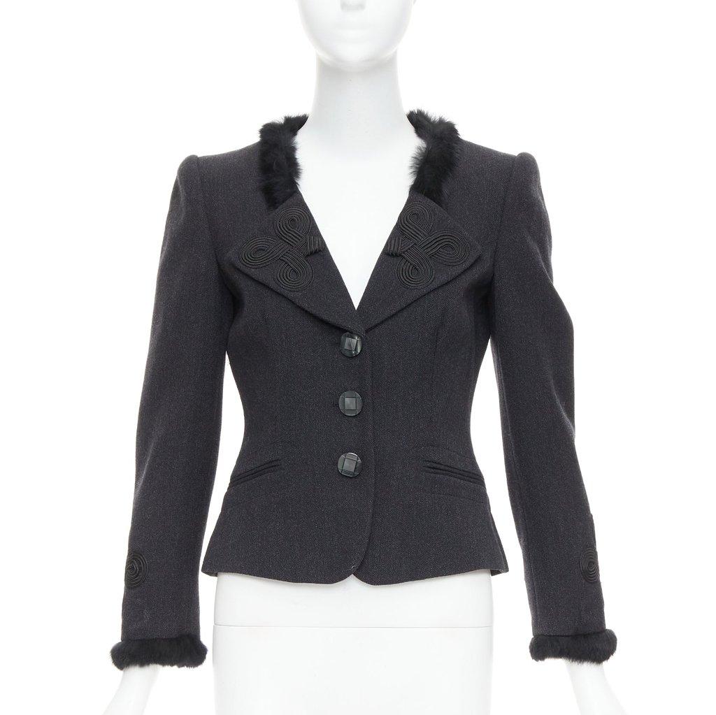 Emporio Armani Grey Wool Jacket