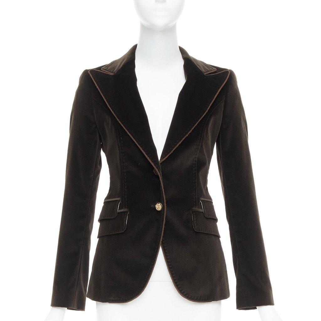 Dolce & Gabbana Brown Velvet Jacket
