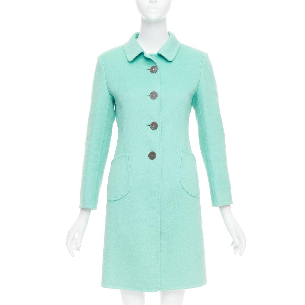 Jil Sander Blue Polyester Coat